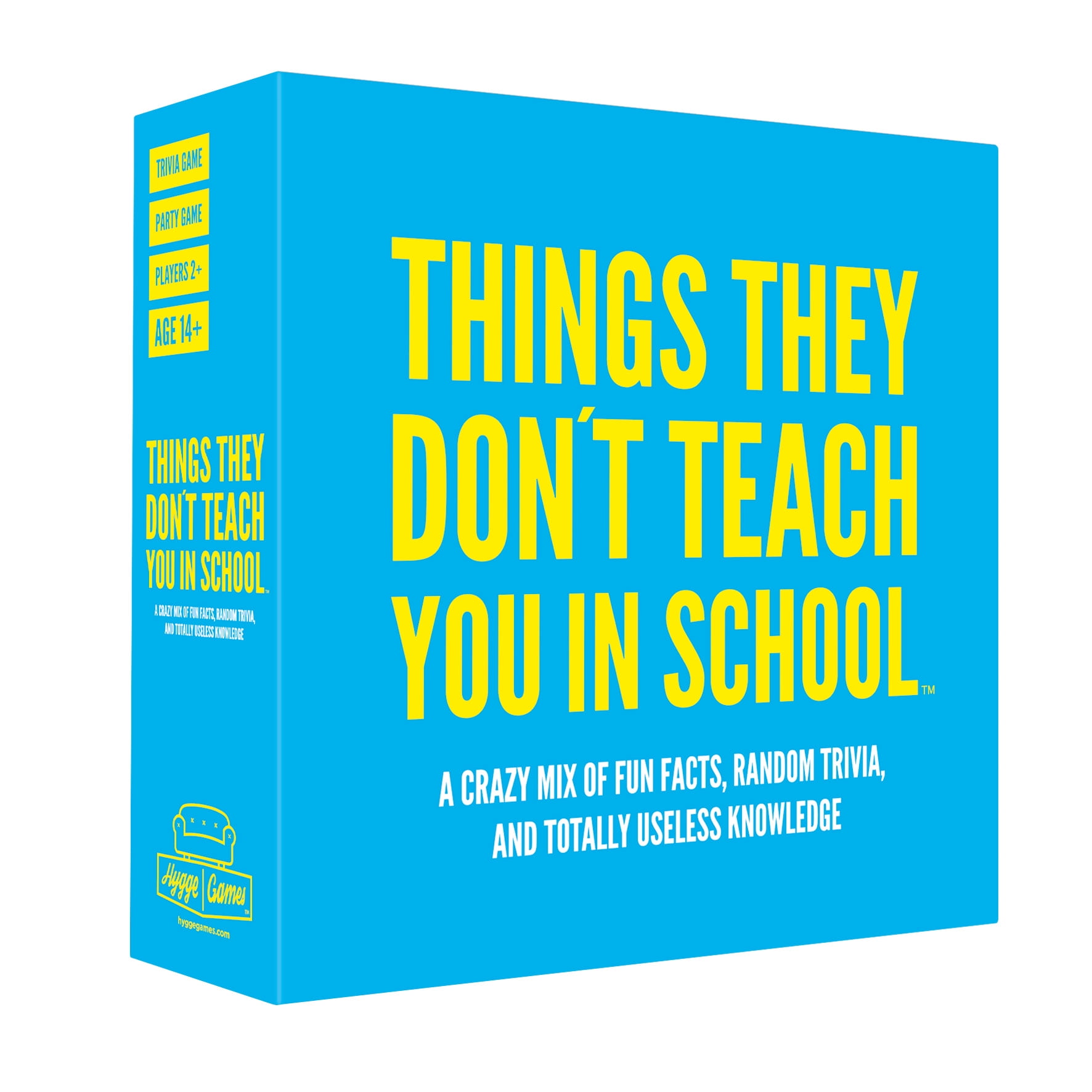 Things They Don't Teach You in School A Party Trivia Game by Hygge Games