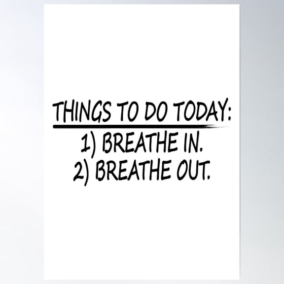 Things To Do Today Essential Poster Wall Art, Modern Wall Decor, 16x24 UNFRAMED
