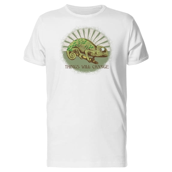 Things Will Change Chameleon T-Shirt Men -Image by Shutterstock, Male 4X-Large