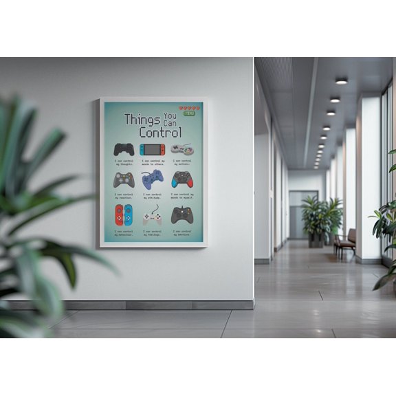 Things You Can Control Wall Art Print, Unframed Paper Poster 8x10in