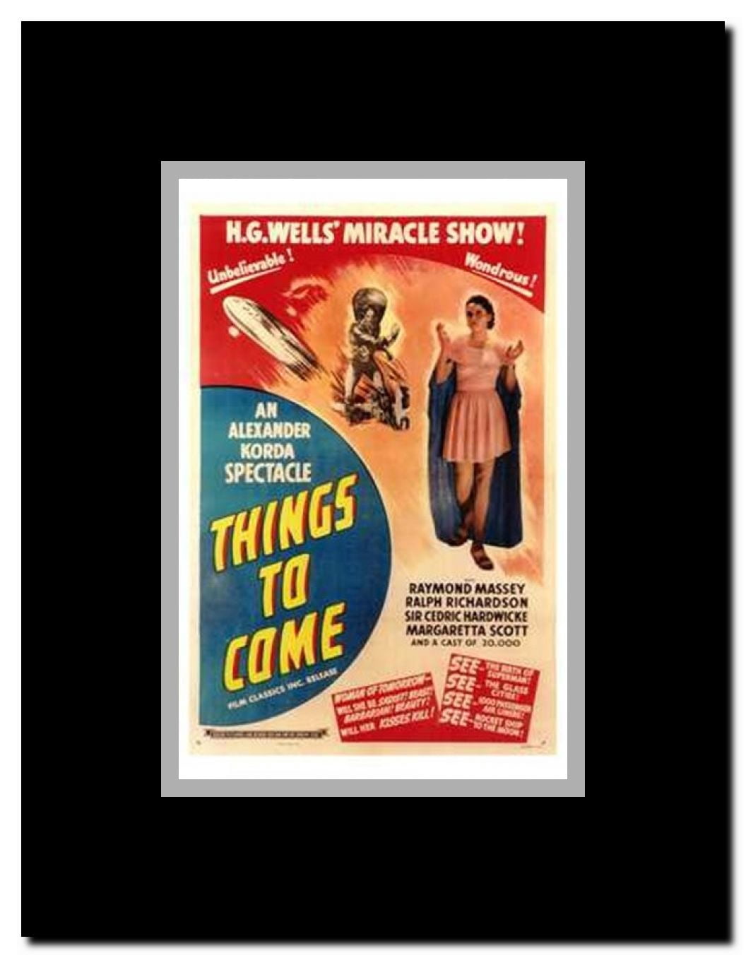 Things to Come Framed Movie Poster
