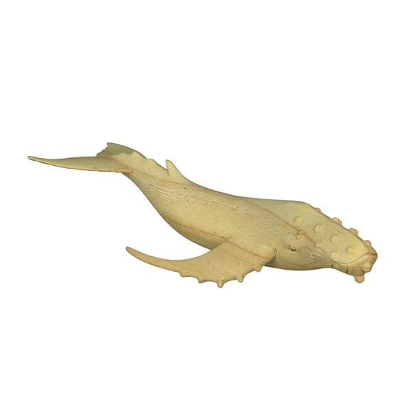 Things2Die4 12 inch Hand Carved Whale Wood Sculpture Figurine Beach