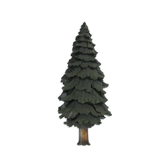Things2Die4 16 inch Hand Carved Wood Pine Tree Wall Hanging Art Rustic Cabin Home Decor