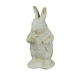 thumbnail image 1 of Things2Die4 Alice in Wonderland White Rabbit White Finish Concrete Statue 14 inch, 1 of 5
