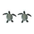 thumbnail image 1 of Things2Die4 Blue Galvanized Metal Sea Turtle Wall Art Hanging Sculpture (Set of 2), 1 of 3