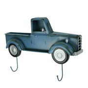 Things2Die4 Blue Metal Vintage Truck Wall Hook Rack Key Coat Holder Towel Hanger