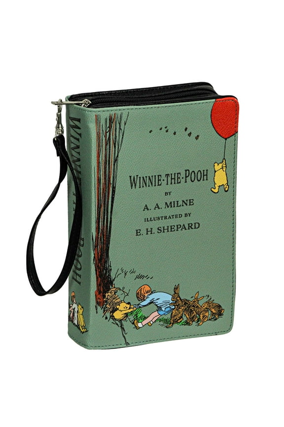 Green Pooh Book Handbag Clutch - Crossbody Bag - A.A. Milne