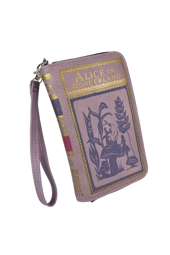 Lavender & Purple Alice ID Wallet - Snap Close Fashion Wristlet