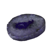 Things2Die4 Purple Thick Slice Agate Slab Dyed Crystal Geode Specimen Polished