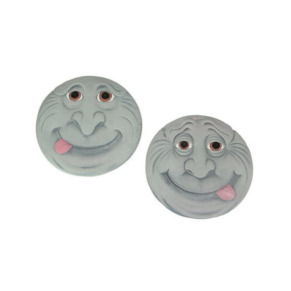 Things2Die4 Silly Garden Gnome Concrete Stepping Stones 10.25 inch (Set of 2)