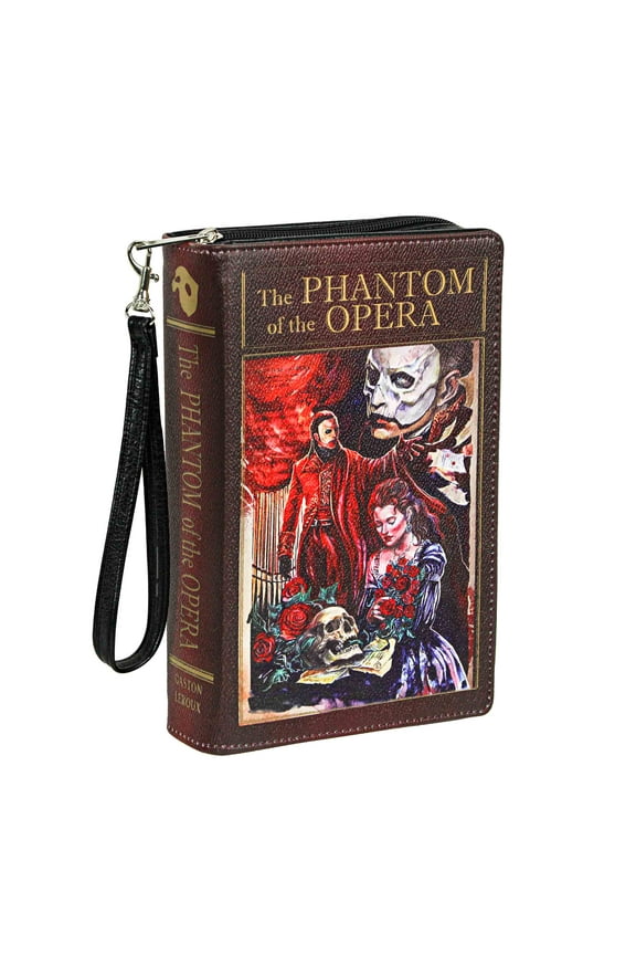 Vinyl Phantom Of The Opera Book Handbag Novelty Clutch Purse Crossbody Bag