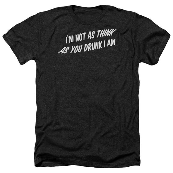 - Think As You Drunk - Heather Short Sleeve Shirt - Medium