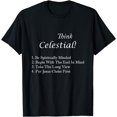 thumbnail image 1 of Think Celestial T-Shirt Mormon Life LDS Shirts mens t shirt，black，women，funny，misfits，men，journey, 1 of 4