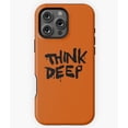 thumbnail image 1 of Think Deep Philosophy Quote N4352 Phone Case for iPhone 17 16 15 14 13 12 11 Pro Max, 1 of 2