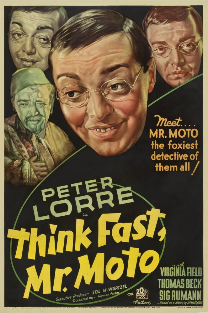 Think Fast Mr Moto Canvas Art -  (24 x 36)
