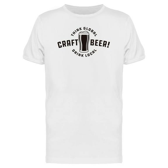 Think Global Craft Beer T-Shirt Men -Image by Shutterstock, Male 3X-Large