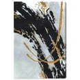 thumbnail image 1 of Think Gold II Canvas Black Paint Abstract by Art Remedy, Gallery Wrapped, 16" x 24", 1 of 7