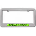 thumbnail image 1 of Think Green, Environmental Recycle License Plate Tag Frame, Multiple Colors, 1 of 1