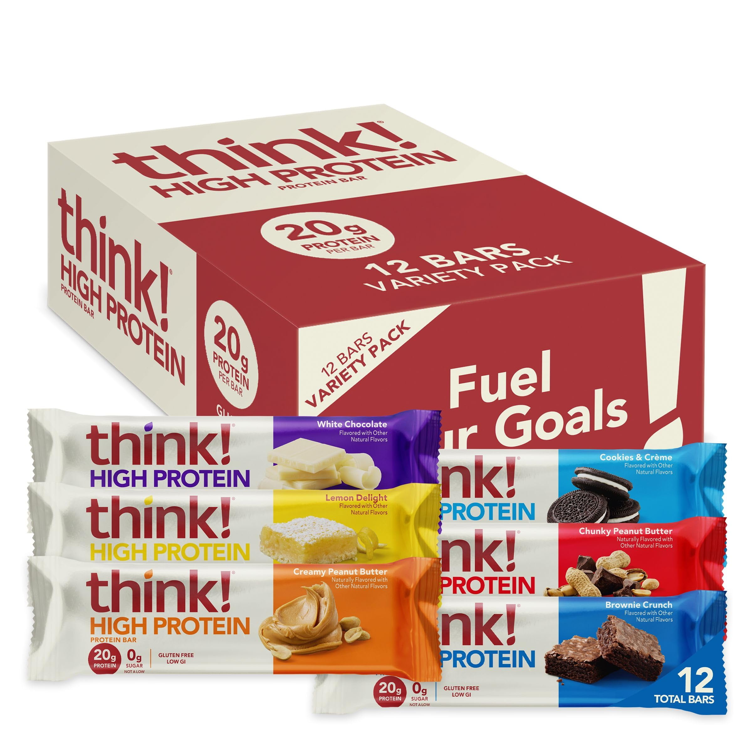 Think, High Protein Bars Variety Pack, MVS12.1 Ounce