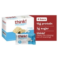 think! High Protein Crispy Squares, Marshmallow Crunch, 4 Count