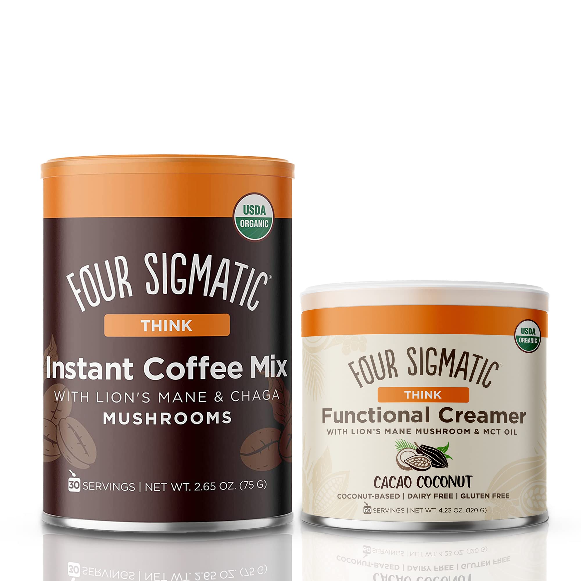 Think Instant Coffee + Coconut Creamer Bundle By Four Sigmatic