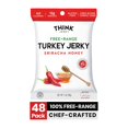 thumbnail image 1 of Think Jerky Sriracha Honey Turkey Jerky Case, 1 Ounce, 12 Bags Per Box, 4 Boxes Per Case, 1 of 7