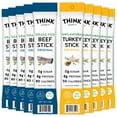 thumbnail image 1 of Think Jerky Stick Variety Pack, Sugar Free, Gluten Free, No Nitrates Keto Friendly Paleo High Protein - 1.0 oz Sticks, 10 Pack, 5 of Each, 1 of 7