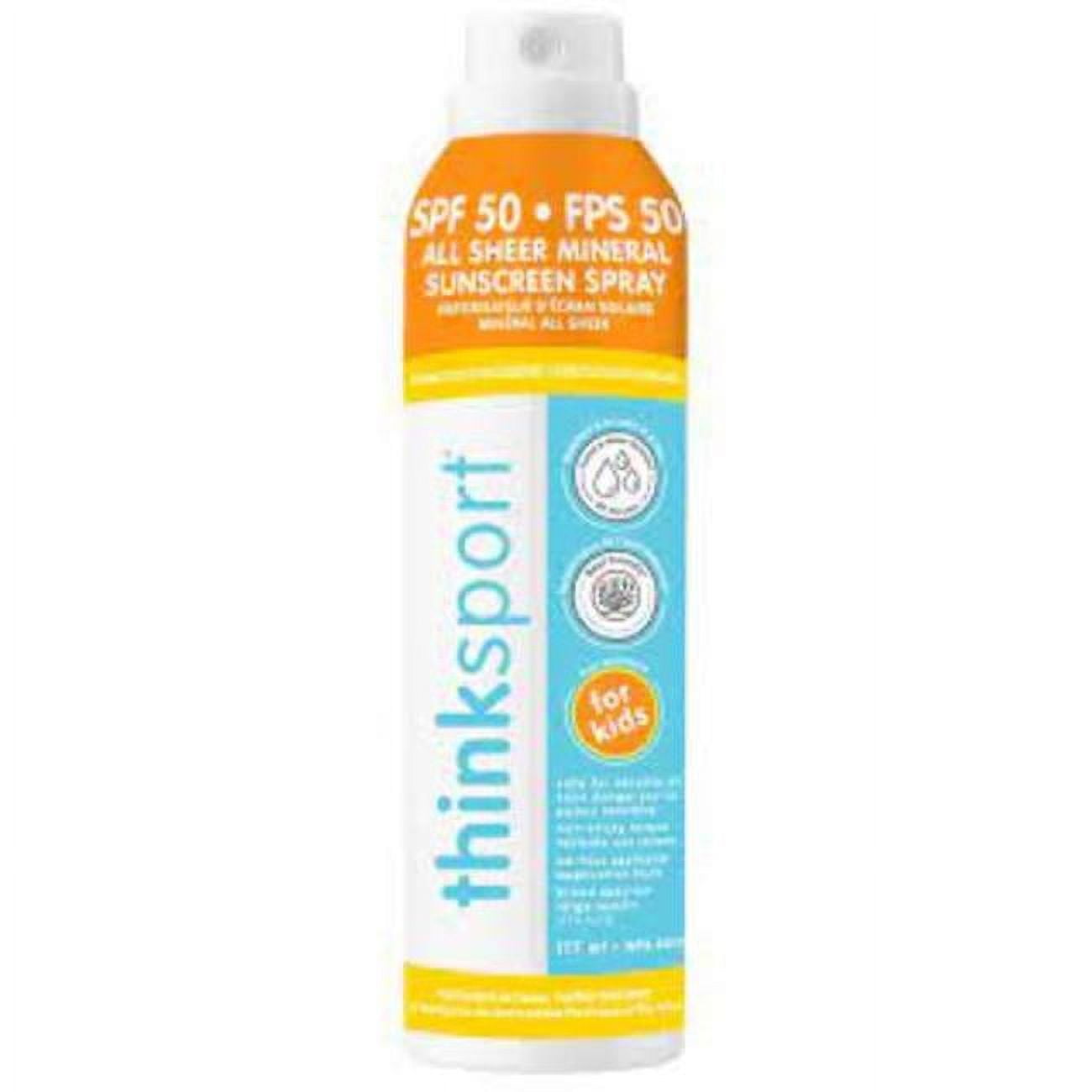 Think KHLV00398433 6 fl oz Kids Clear Zinc Sunscreen Spray SPF 50