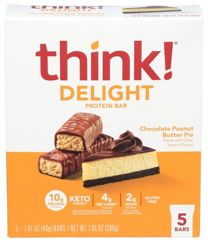 Think! Keto Bar Chocolate Peanut Butter 7.05 oz (Pack of 6)