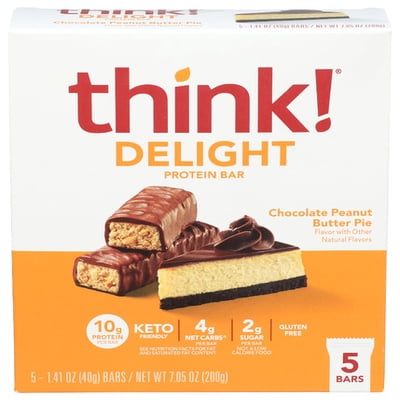 Think! Keto Bar Chocolate Peanut Butter 7.05 oz (Pack of 6)