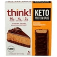 Think ! Keto Protein Bars, Chocolate Peanut Butter Pie, 5 Bars, 1.41 oz