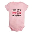 thumbnail image 1 of Think Like A Proton And Stay Positive Funny Rompers For Babies, Newborn Baby Unisex Bodysuits, Infant Jumpsuits, Toddler 0-12 Months Kids One-Piece Oufits (Pink, 6-12 Months), 1 of 4