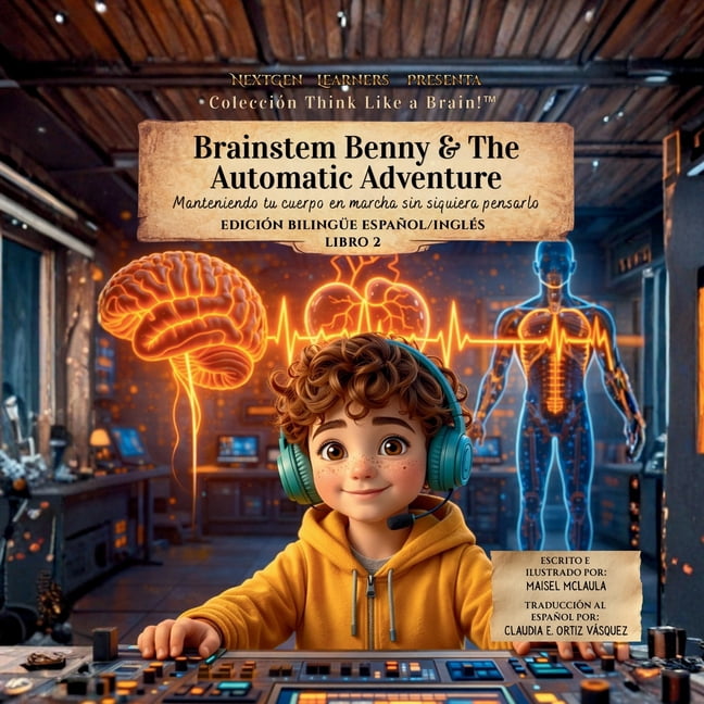 Think Like a Brain!: The Brainy Bunch Brainstem Benny & the Automatic Adventure: Manteniendo tu cuerpo en marcha sin siquiera pensarlo, Book 2, (Paperback)