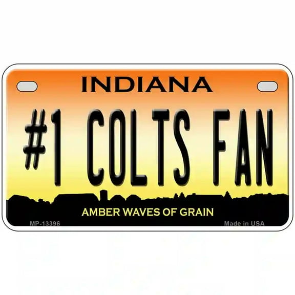 Think Metal Novelty License Plate 7" x 4" Motorcycle (MP)