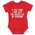 thumbnail image 1 of Think Nap You Should See Grandma Romper Boys or Girls Infant Baby Brisco Brands 24M, 1 of 6