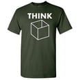 thumbnail image 1 of Think Novelty Tshirt Motivational And Inspirational Graphic Tees Gift For Mens Funny Sarcastic T Shirt, 1 of 5