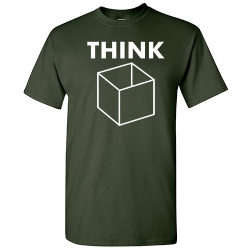 Think Novelty Tshirt Motivational And Inspirational Graphic Tees Gift For Mens Funny Sarcastic T Shirt