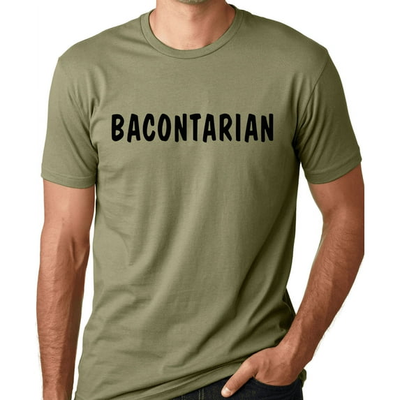 Think Out Loud Apparel Bacontarian Funny Bacon Lovers T-Shirt Hummor Tee