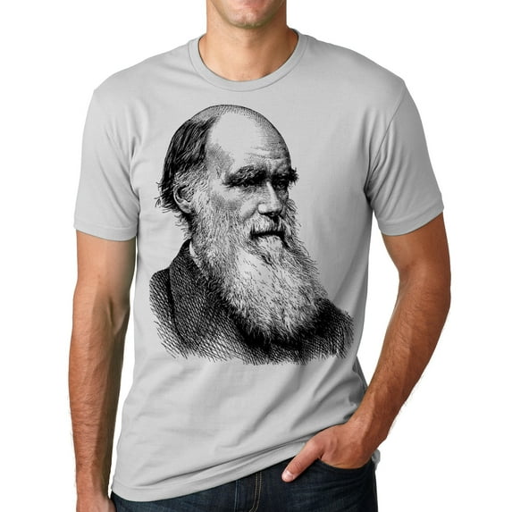 Think Out Loud Apparel Charles Darwin Portrait T-shirt Evolution Tee