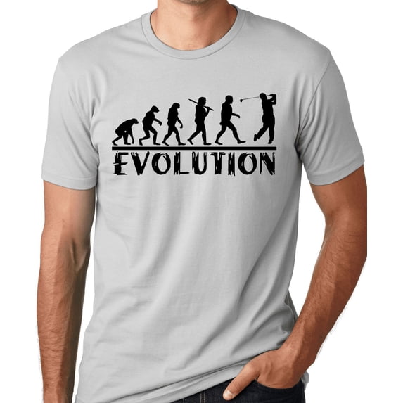 Think Out Loud Apparel Golf Evolution Funny T-shirt Golfer Humor Tee Shirt