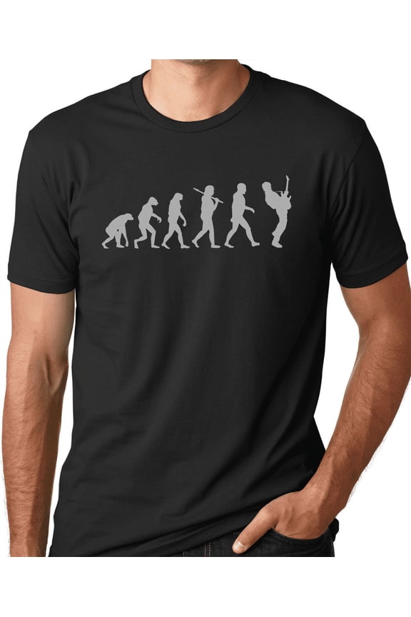 Guitar Player Evolution Funny T-Shirt Music Tee Shirt