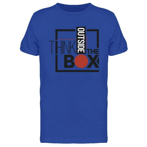 Think Outside The Box Design T-Shirt Men -Image by Shutterstock, Male Small