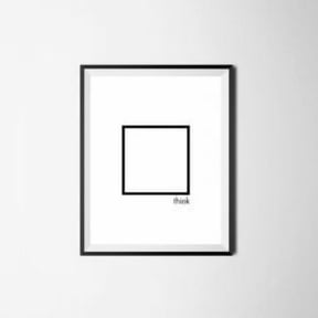 Think Outside The Box Poster, Poster Home Decor, Poster Only
