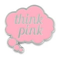 thumbnail image 1 of Think Pink Word Bubble Breast Cancer Awareness Enamel Lapel Pin, 1 of 3