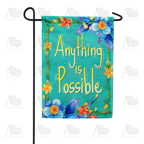 Think Positive Uplifting Motivational Optimistic Mindset Outdoor Welcome Accent, 12x18 POLE NOT INCLUDED