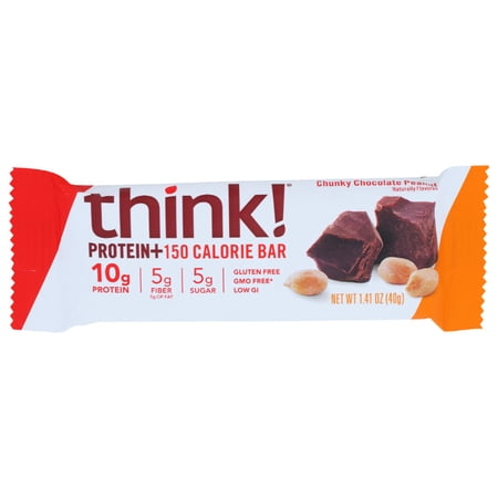 Think Products thinkThin Bar - Lean Protein Fiber - Chocolate Peanut - 1.41 oz - 1 Case