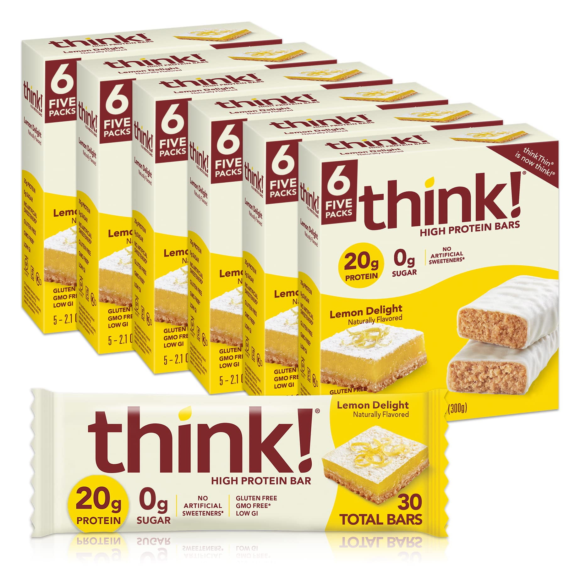 Think! Protein Bars, High Protein Snacks, Gluten Free, Sugar Free