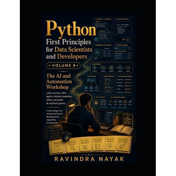 Think in Python: A First-Principles Ladd Python First Principles for Data Scientists and Developers Volume 8: The AI and Automation Workshop, Book 9, (Paperback)