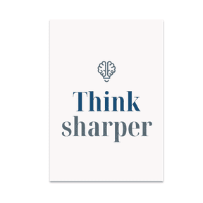 Think Sharper Motivational Wall Art - Productivity Enthusiast - 13x19 Poster Print