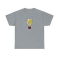 thumbnail image 1 of Think Skate Light Bulb Yellow Grey Red Classic Board T Shirt Print - Gravel / S, 1 of 5